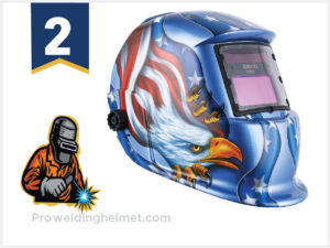 DEKOPRO Welding Helmet Solar Powered Auto Darkening