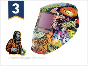 Antra Welding Helmet Auto Darkening DP9, Viewing Size 3.86X3.23