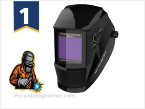 TOOLIOM 3.97x3.7 inch Large Viewing Welding Helmet True Color Welding