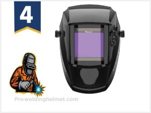 TOOLIOM 3.97x3.7 inch Large Viewing Welding Helmet True Color Welding