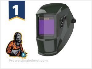 YESWELDER True Color Large Viewing Screen Solar Power Auto Darkening Welding Helmet